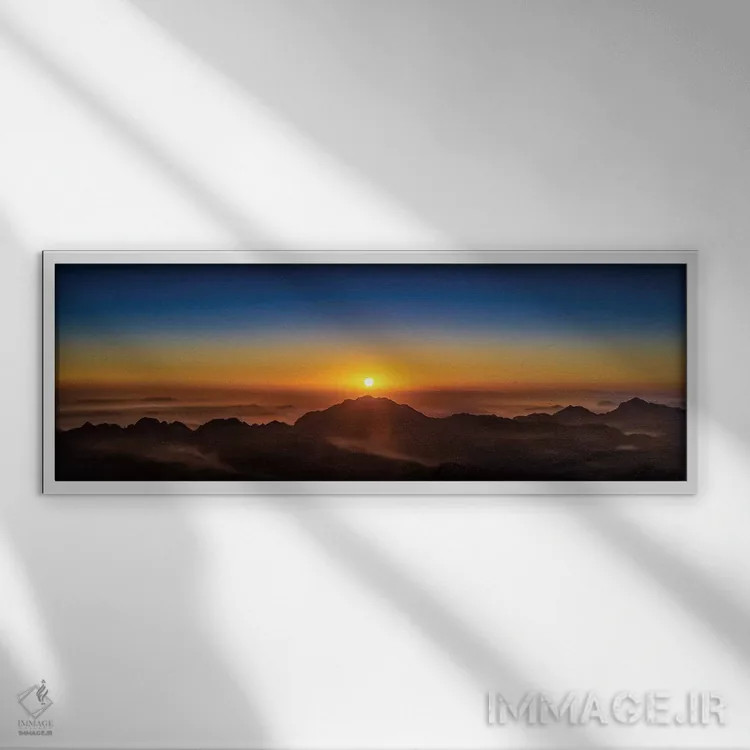 تابلو طلوع آمریکایی اثر عکاسی جاناتان راس - نمای قابدار سفید