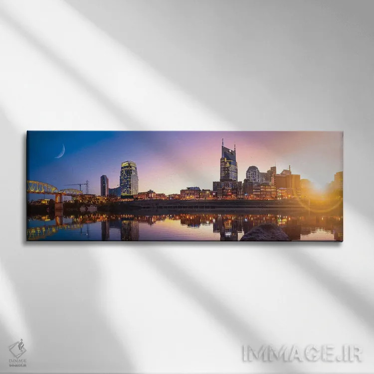 تابلو صبح بهخیر نشویل اثر عکاسی جاناتان راس - نمای روبهرو روی دیوار