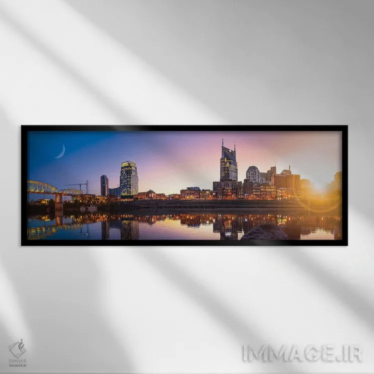 تابلو صبح بهخیر نشویل اثر عکاسی جاناتان راس - نمای قابدار مشکی