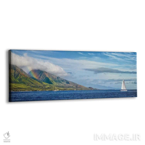 تابلو کتاماران هاوایی (قایق دو بدنه) اثر عکاسی جاناتان راس - نمای پرسپکتیو محصول