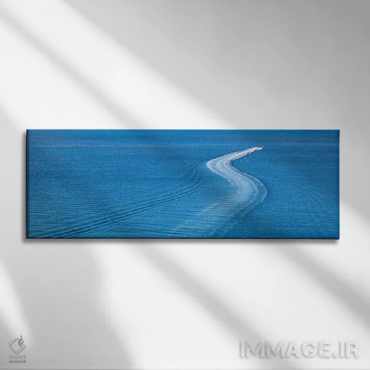 تابلو موجآفرینی اثر عکاسی جاناتان راس - نمای روبهرو روی دیوار