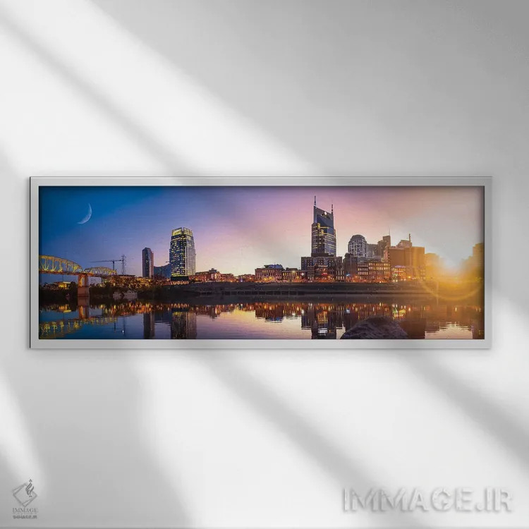 تابلو صبح بهخیر نشویل اثر عکاسی جاناتان راس - نمای قابدار سفید