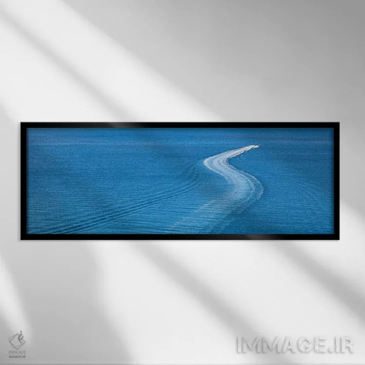 تابلو موجآفرینی اثر عکاسی جاناتان راس - نمای قابدار مشکی