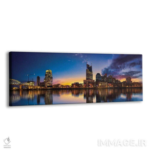 تابلو شب بر نشویل مینشیند اثر عکاسی جاناتان راس - نمای پرسپکتیو محصول