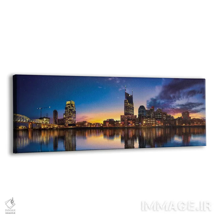 تابلو شب بر نشویل مینشیند اثر عکاسی جاناتان راس - نمای پرسپکتیو محصول