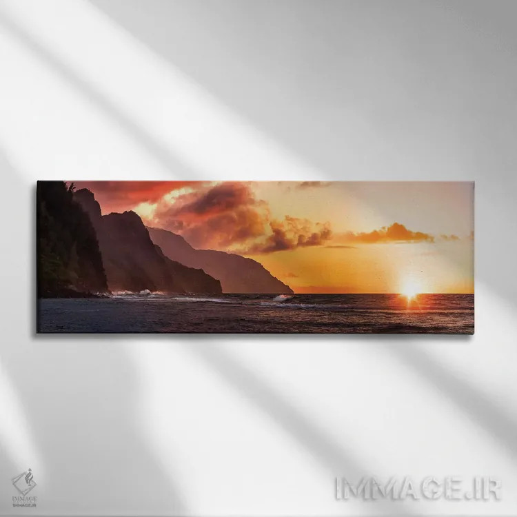 تابلو غروب ناپولی (ناپل) اثر عکاسی جاناتان راس - نمای روبهرو روی دیوار