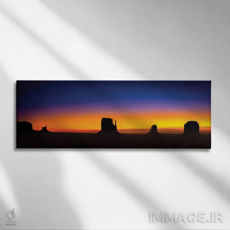 تابلو درخشندگی دره یادبود اثر عکاسی جاناتان راس - نمای روبهرو روی دیوار