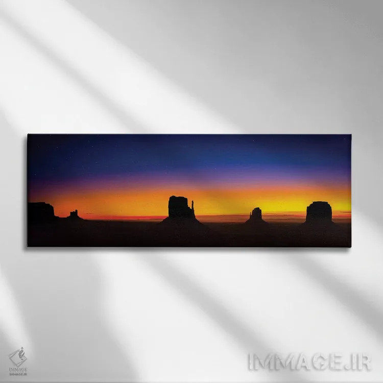 تابلو درخشندگی دره یادبود اثر عکاسی جاناتان راس - نمای روبهرو روی دیوار