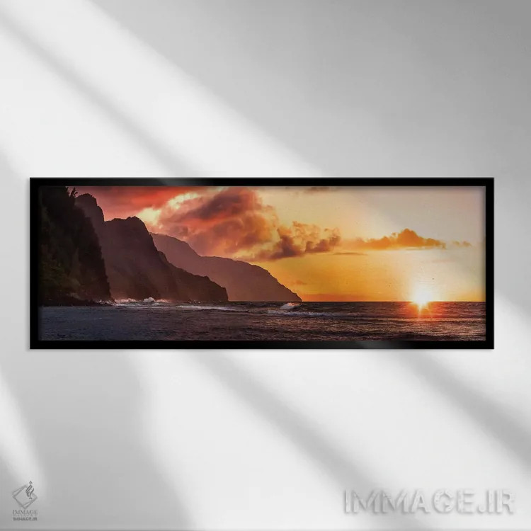 تابلو غروب ناپولی (ناپل) اثر عکاسی جاناتان راس - نمای قابدار مشکی