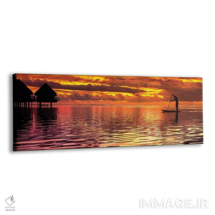 تابلو پارو زدن به سوی غروب اثر عکاسی جاناتان راس - نمای پرسپکتیو محصول