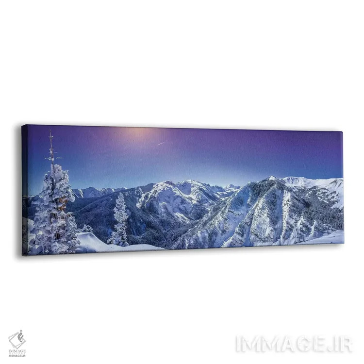 تابلو سرزمین عجایب زمستانی کوههای راکی اثر عکاسی جاناتان راس - نمای پرسپکتیو محصول