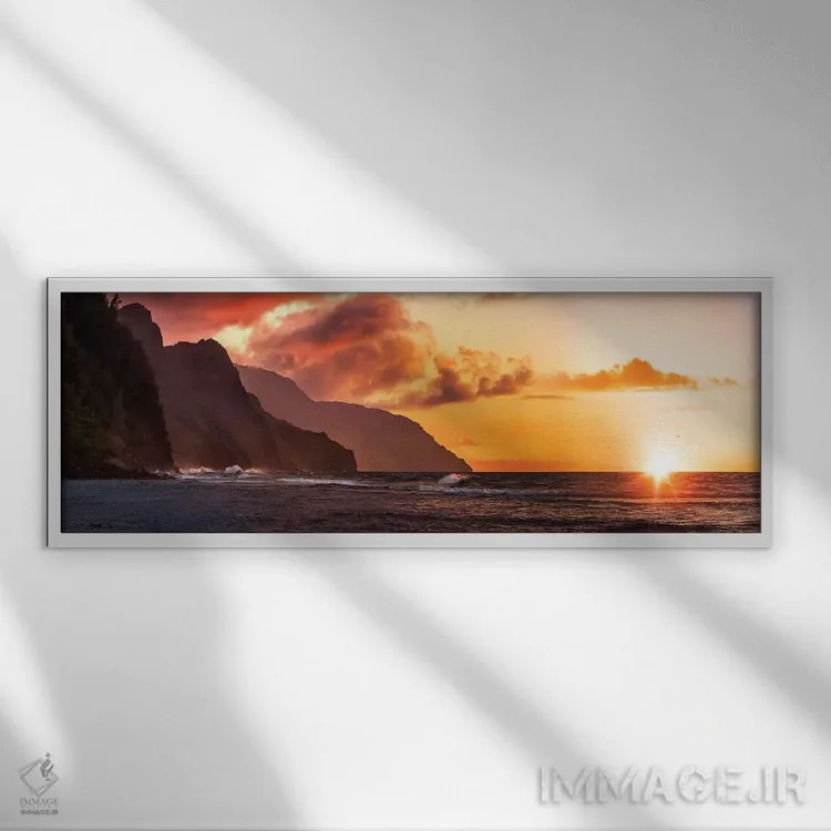 تابلو غروب ناپولی (ناپل) اثر عکاسی جاناتان راس - نمای قابدار سفید