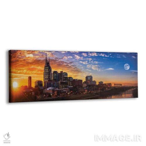 تابلو غروب در شهر موسیقی (منظور نشویل) اثر عکاسی جاناتان راس - نمای پرسپکتیو محصول