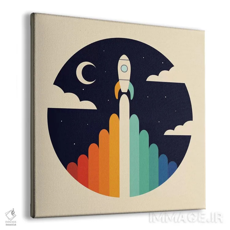 تابلو بالا اثر اندی وستفِیس - نمای پرسپکتیو محصول