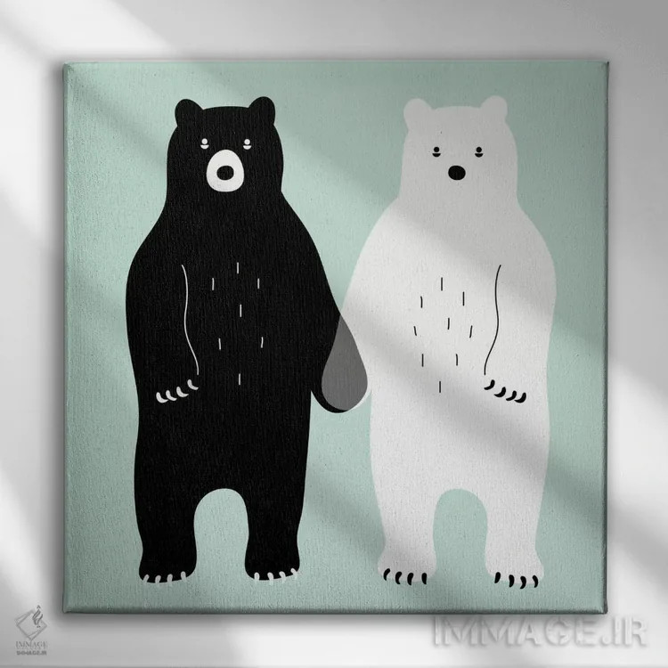 تابلو خاکستری اثر اندی وستفِیس - نمای روبهرو روی دیوار