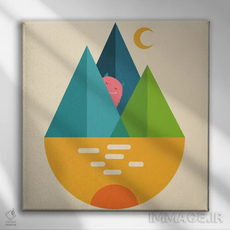 تابلو سلام اثر اندی وستفِیس - نمای روبهرو روی دیوار