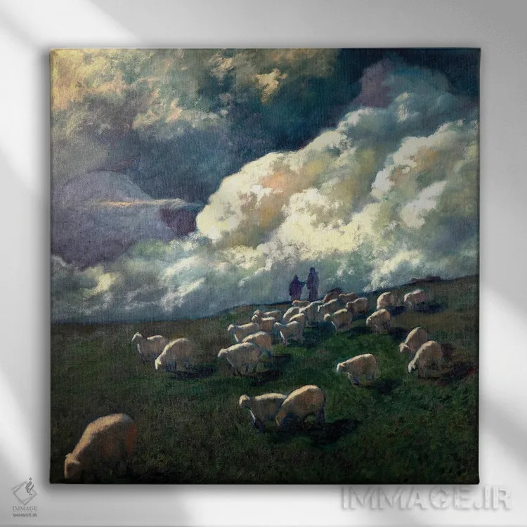 تابلو دقایقی پیش از داوری اثر الکساندر واشاکمدزه - نمای روبهرو روی دیوار