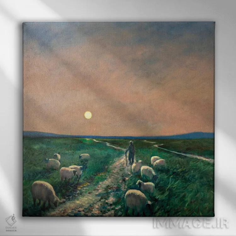 تابلو پیشگام اثر الکساندر واشاکمدزه - نمای روبهرو روی دیوار