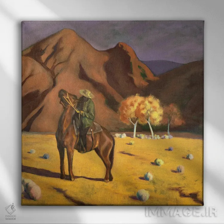 تابلو مرز نابودی اثر الکساندر واشاکمدزه - نمای روبهرو روی دیوار