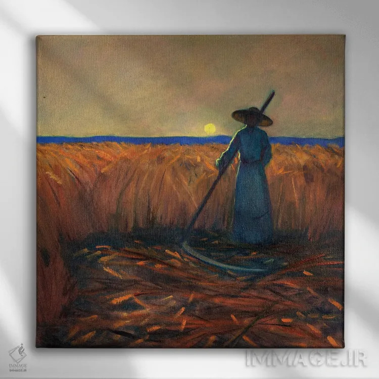 تابلو درودگری دیگر (تم مرگ) اثر الکساندر واشاکمدزه - نمای روبهرو روی دیوار