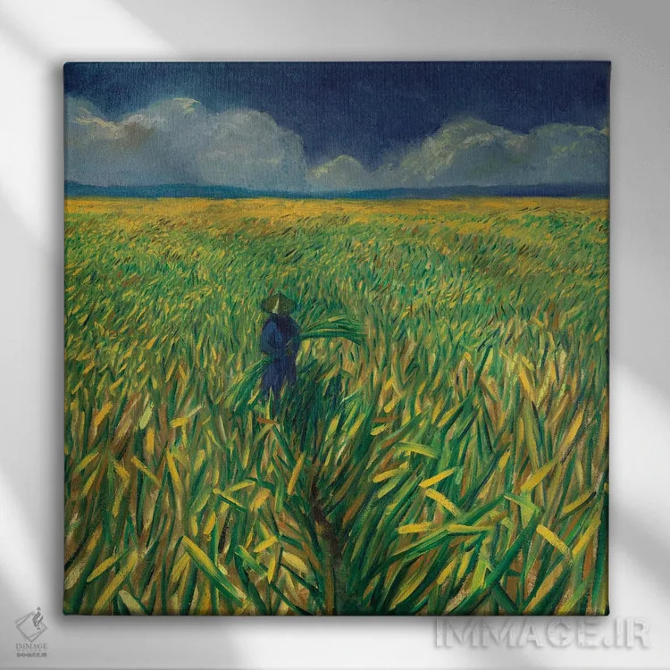 تابلو عمق میدان (اصطلاح عکاسی) اثر الکساندر واشاکمدزه - نمای روبهرو روی دیوار