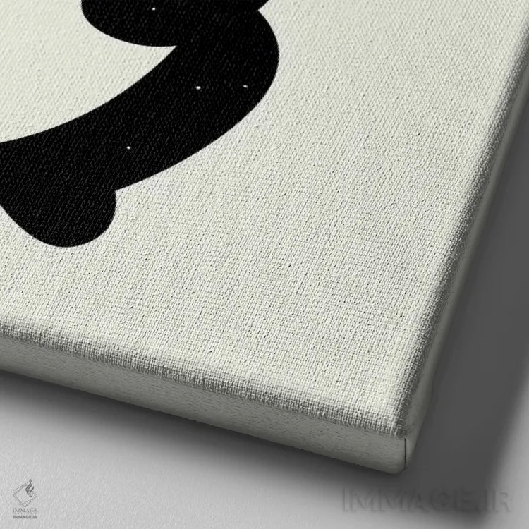 تابلو بیشتر بغل کن، کمتر بجنگ اثر اندی وستفِیس - نمای نزدیک بافت بوم