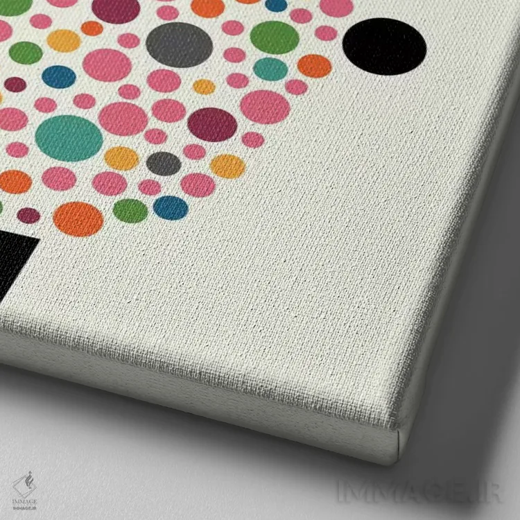 تابلو گوسفند حبابی اثر اندی وستفِیس - نمای نزدیک بافت بوم