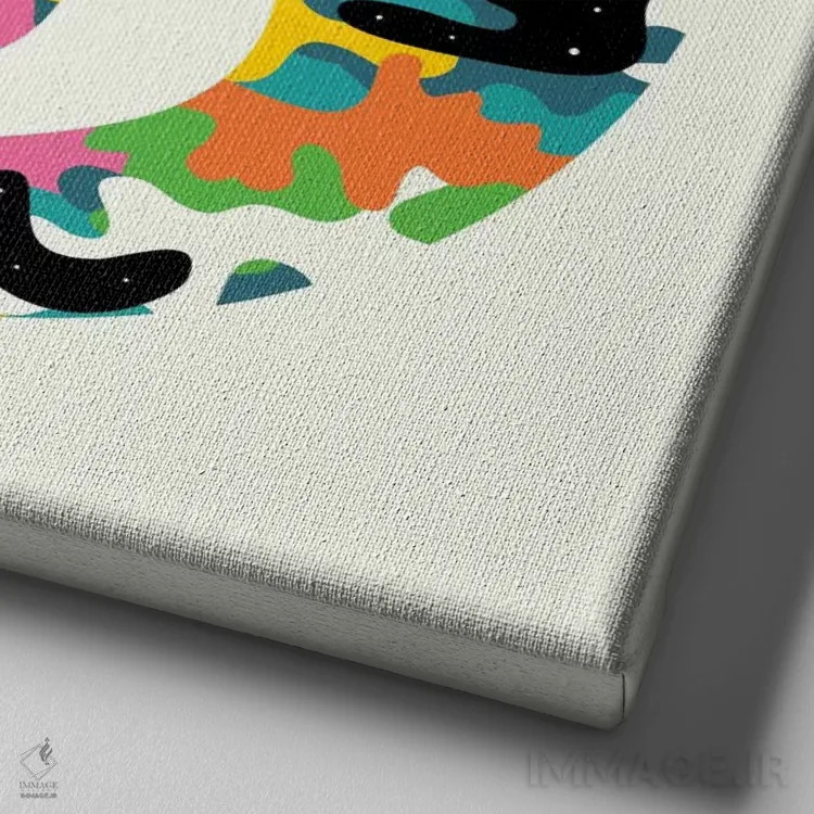 تابلو زنده اثر اندی وستفِیس - نمای نزدیک بافت بوم