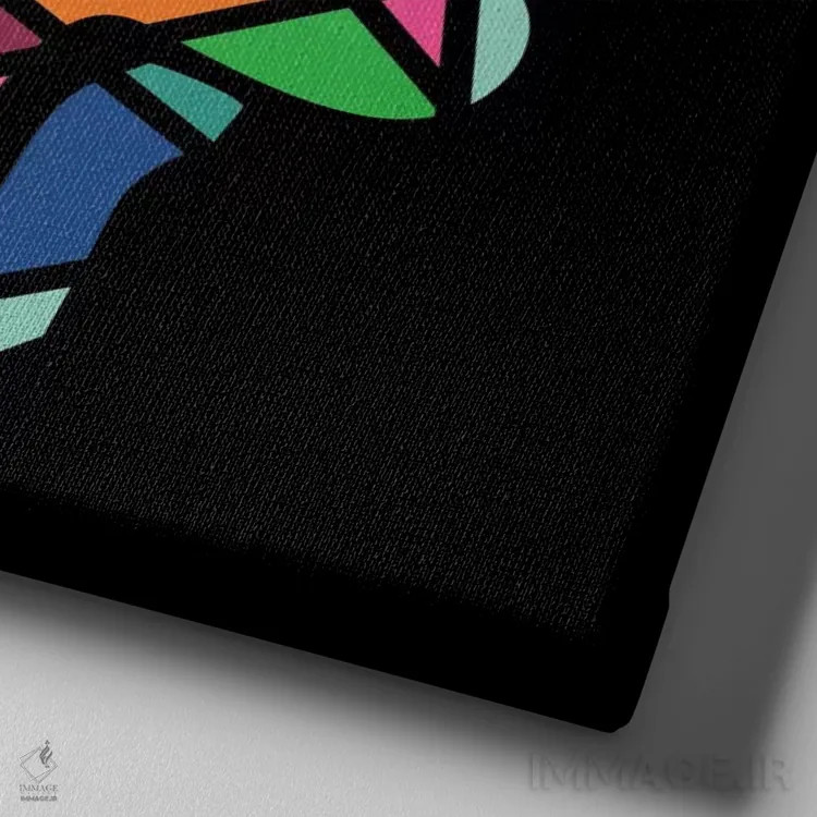 تابلو ایمان اثر اندی وستفِیس - نمای نزدیک بافت بوم