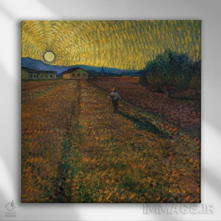 تابلو کش دادن زمان اثر الکساندر واشاکمدزه - نمای روبهرو روی دیوار