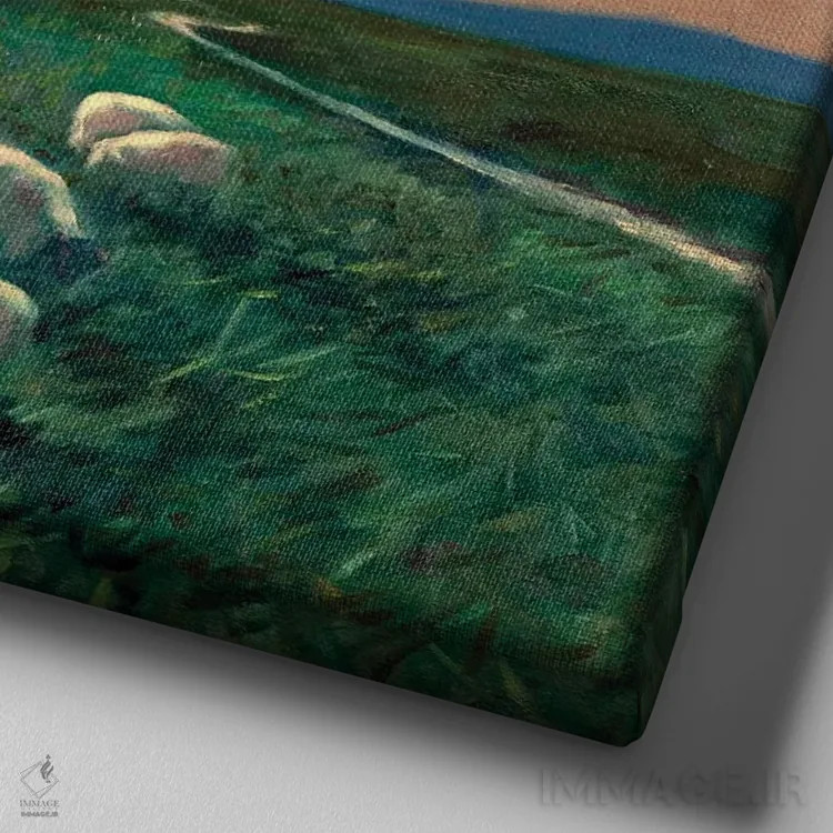 تابلو پیشگام اثر الکساندر واشاکمدزه - نمای نزدیک بافت بوم