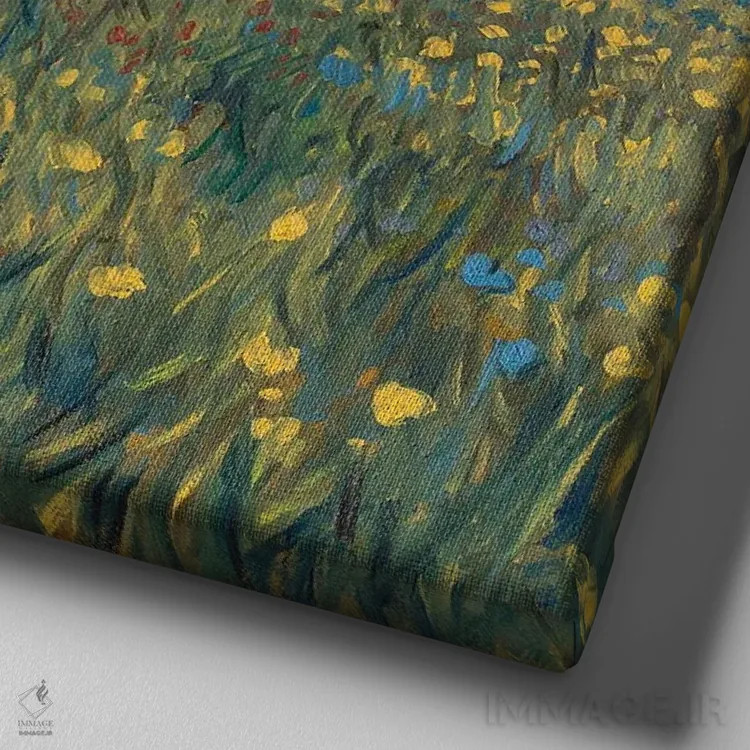 تابلو باشکوه اثر الکساندر واشاکمدزه - نمای نزدیک بافت بوم