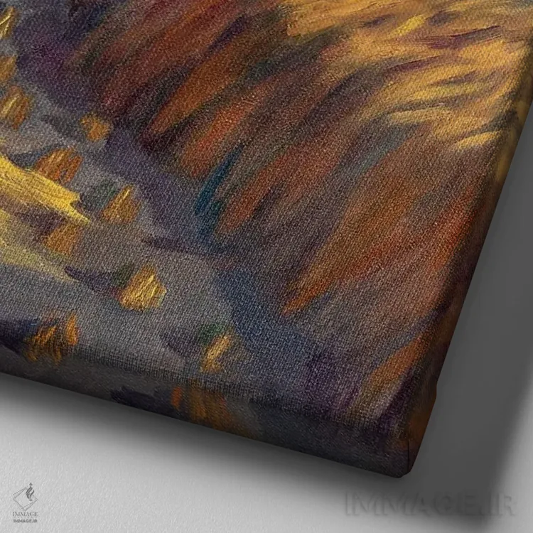 تابلو هممزرعهایها اثر الکساندر واشاکمدزه - نمای نزدیک بافت بوم