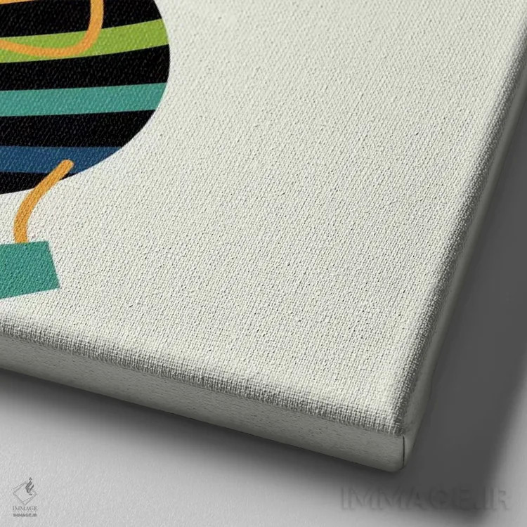 تابلو مال من باش اثر اندی وستفِیس - نمای نزدیک بافت بوم