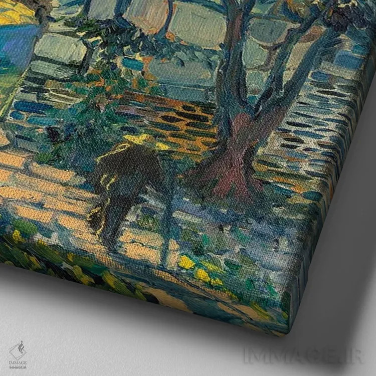 تابلو سفر در برزخ اثر الکساندر واشاکمدزه - نمای نزدیک بافت بوم