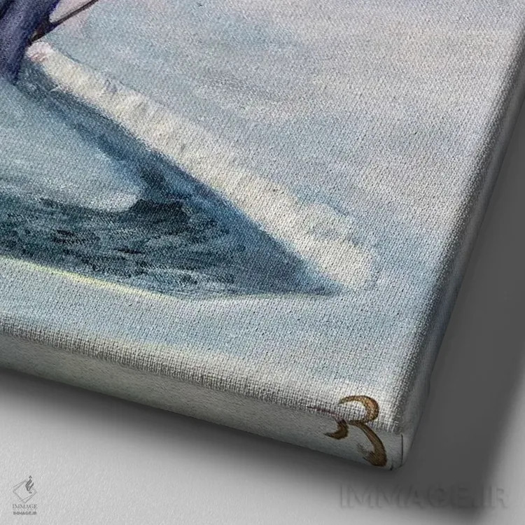 تابلو پژواک یخزده اثر الکساندر واشاکمدزه - نمای نزدیک بافت بوم