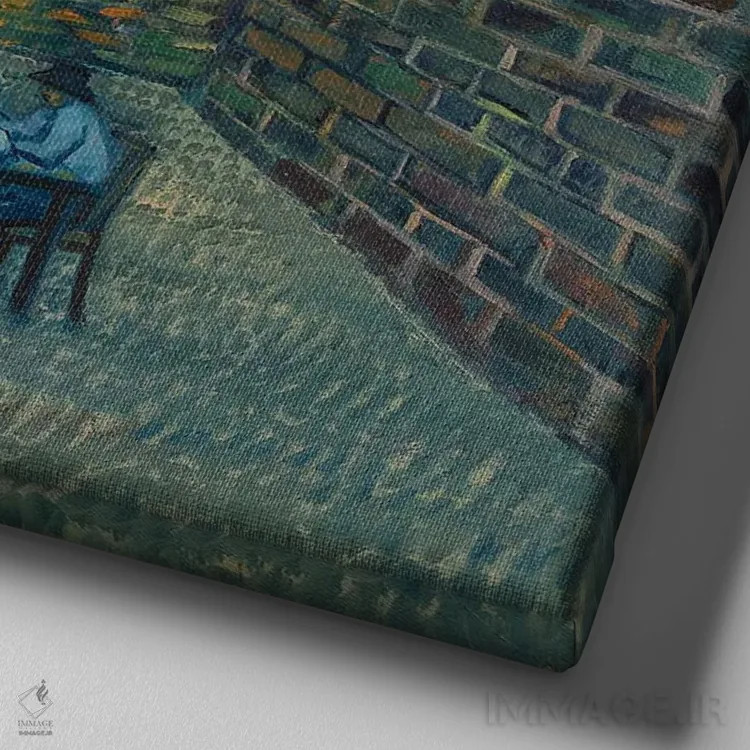 تابلو انجمن مخفی دیگر اثر الکساندر واشاکمدزه - نمای نزدیک بافت بوم