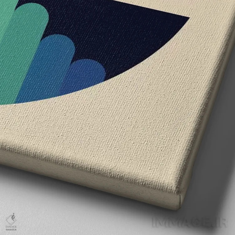 تابلو بالا اثر اندی وستفِیس - نمای نزدیک بافت بوم