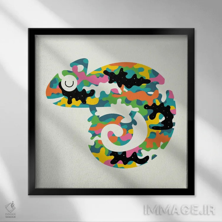 تابلو زنده اثر اندی وستفِیس - نمای قابدار مشکی