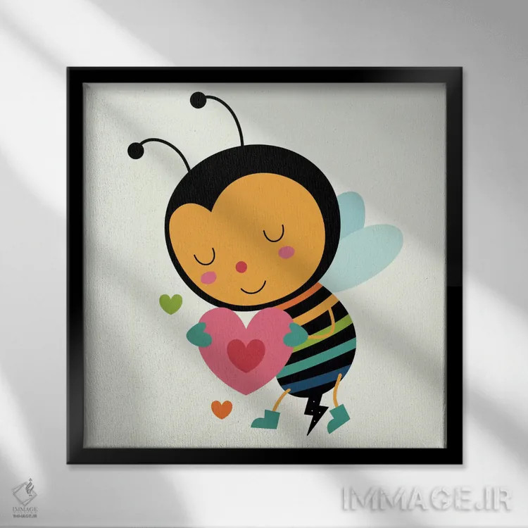 تابلو مال من باش اثر اندی وستفِیس - نمای قابدار مشکی