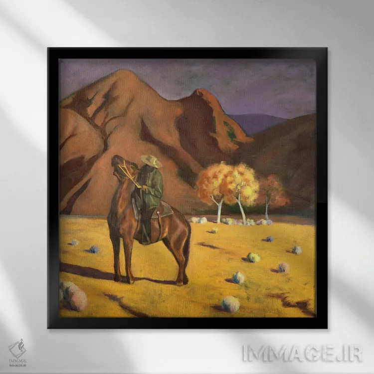 تابلو مرز نابودی اثر الکساندر واشاکمدزه - نمای قابدار مشکی