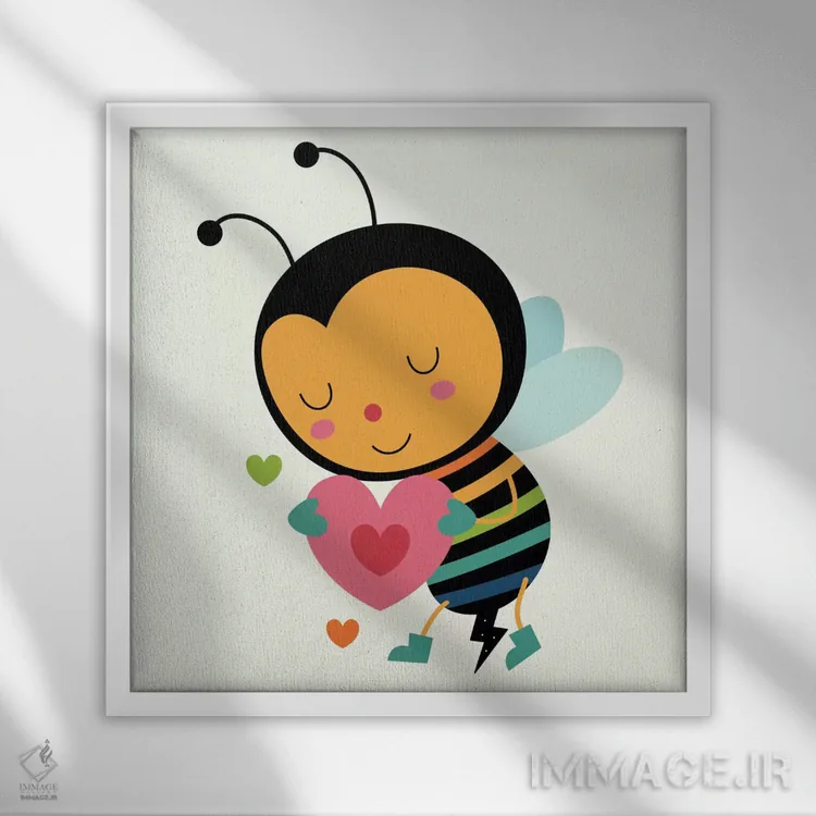 تابلو مال من باش اثر اندی وستفِیس - نمای قابدار سفید