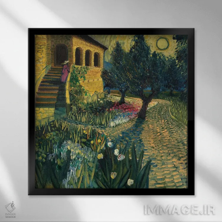 تابلو سهنزوخت (حس دلتنگی عمیق، اصطلاح آلمانی) اثر الکساندر واشاکمدزه - نمای قابدار مشکی