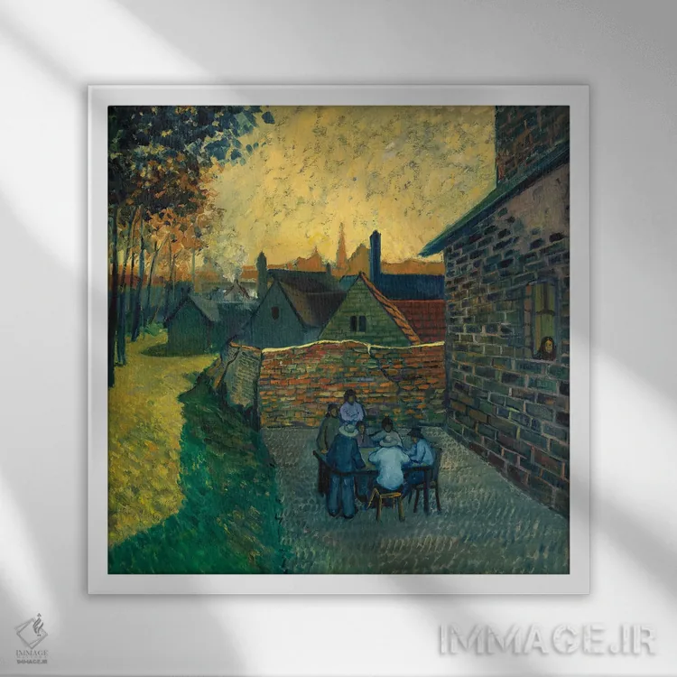 تابلو انجمن مخفی دیگر اثر الکساندر واشاکمدزه - نمای قابدار سفید