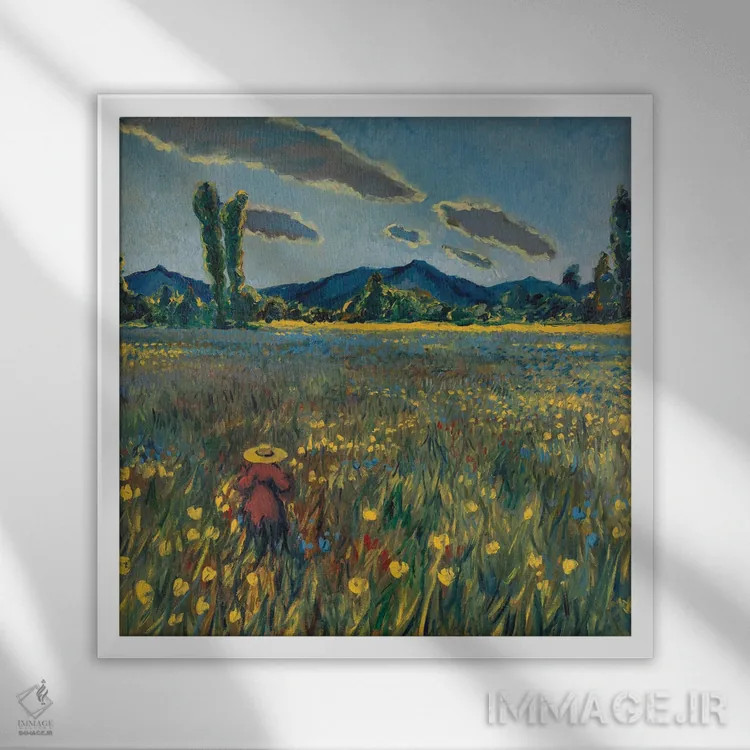 تابلو باشکوه اثر الکساندر واشاکمدزه - نمای قابدار سفید