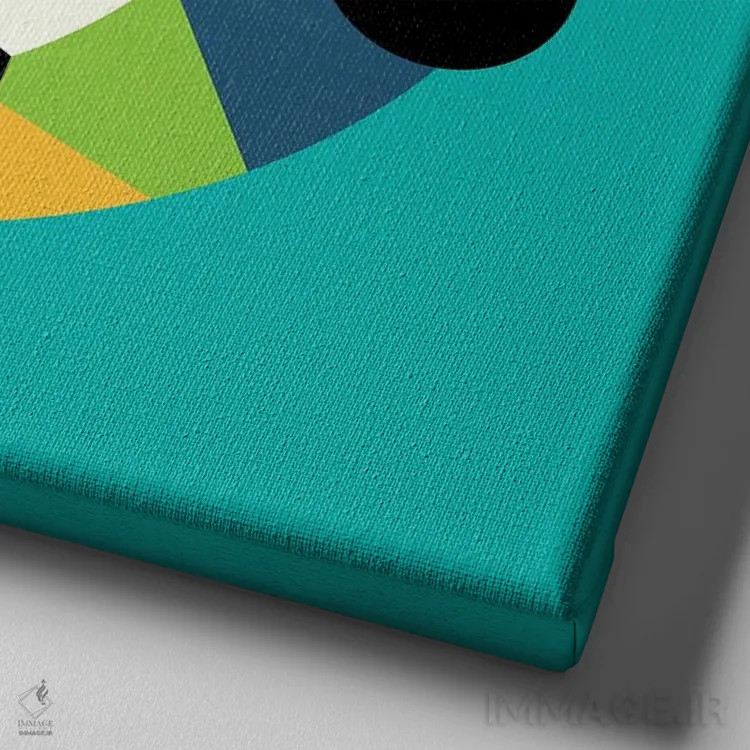 تابلو ریلکس اثر اندی وستفِیس - نمای نزدیک بافت بوم