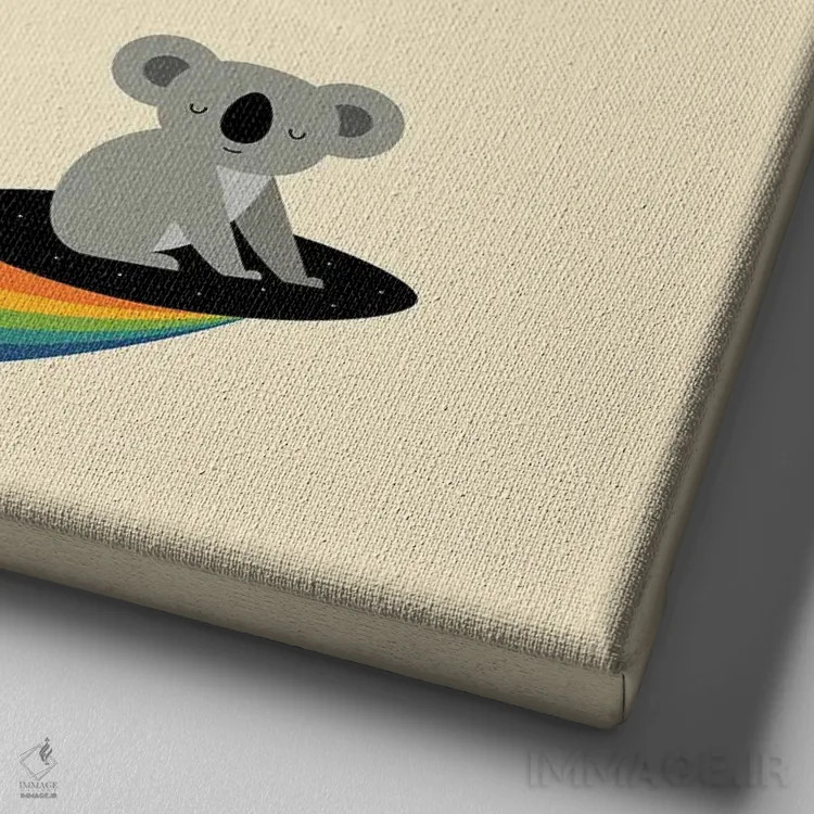 تابلو موجسوار رویا اثر اندی وستفِیس - نمای نزدیک بافت بوم