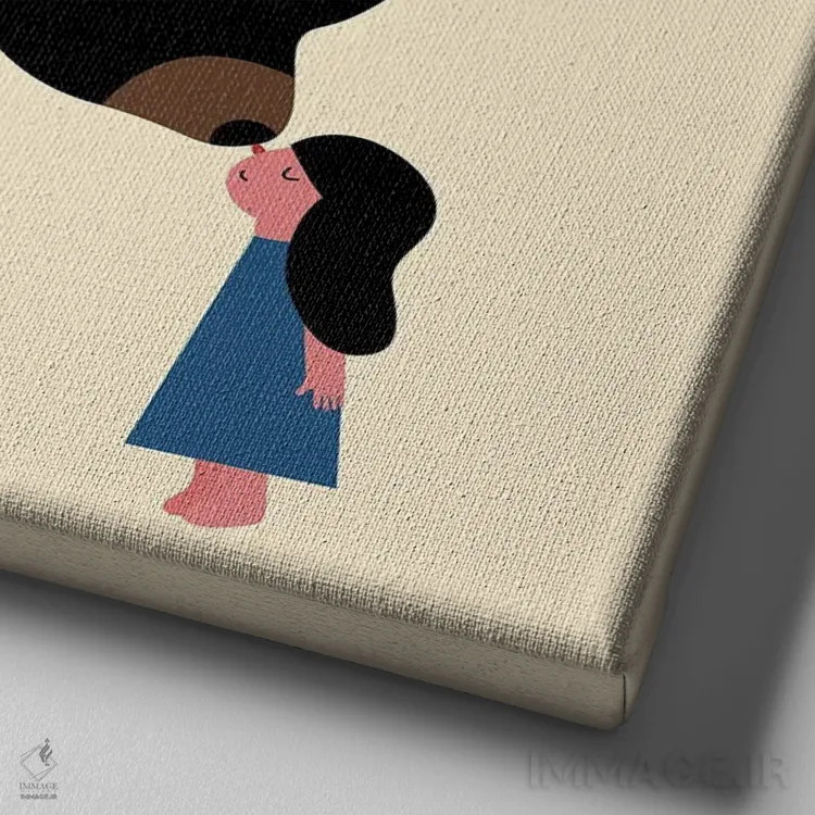 تابلو بینی به بینی اثر اندی وستفِیس - نمای نزدیک بافت بوم