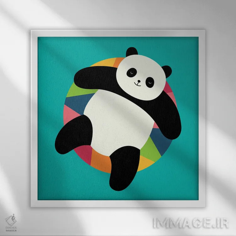 تابلو ریلکس اثر اندی وستفِیس - نمای قابدار سفید