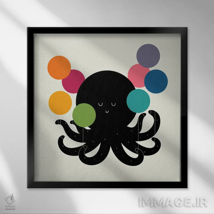 تابلو رویاهای بلند اثر اندی وستفِیس - نمای قابدار مشکی